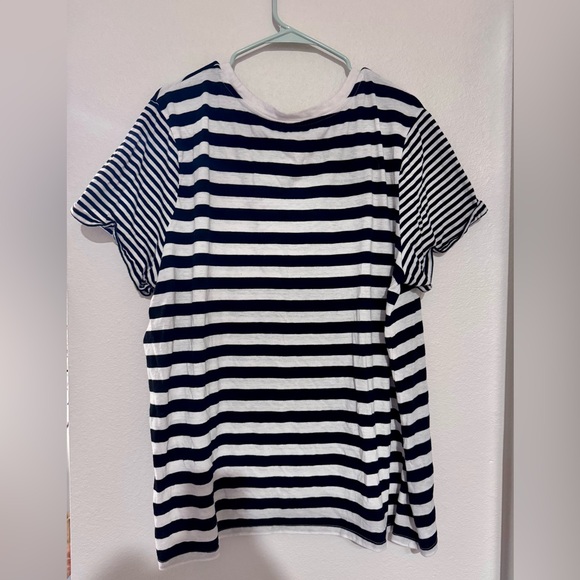 Torrid Black and White Striped Short Sleeve Tee Size 3 - Picture 3 of 3